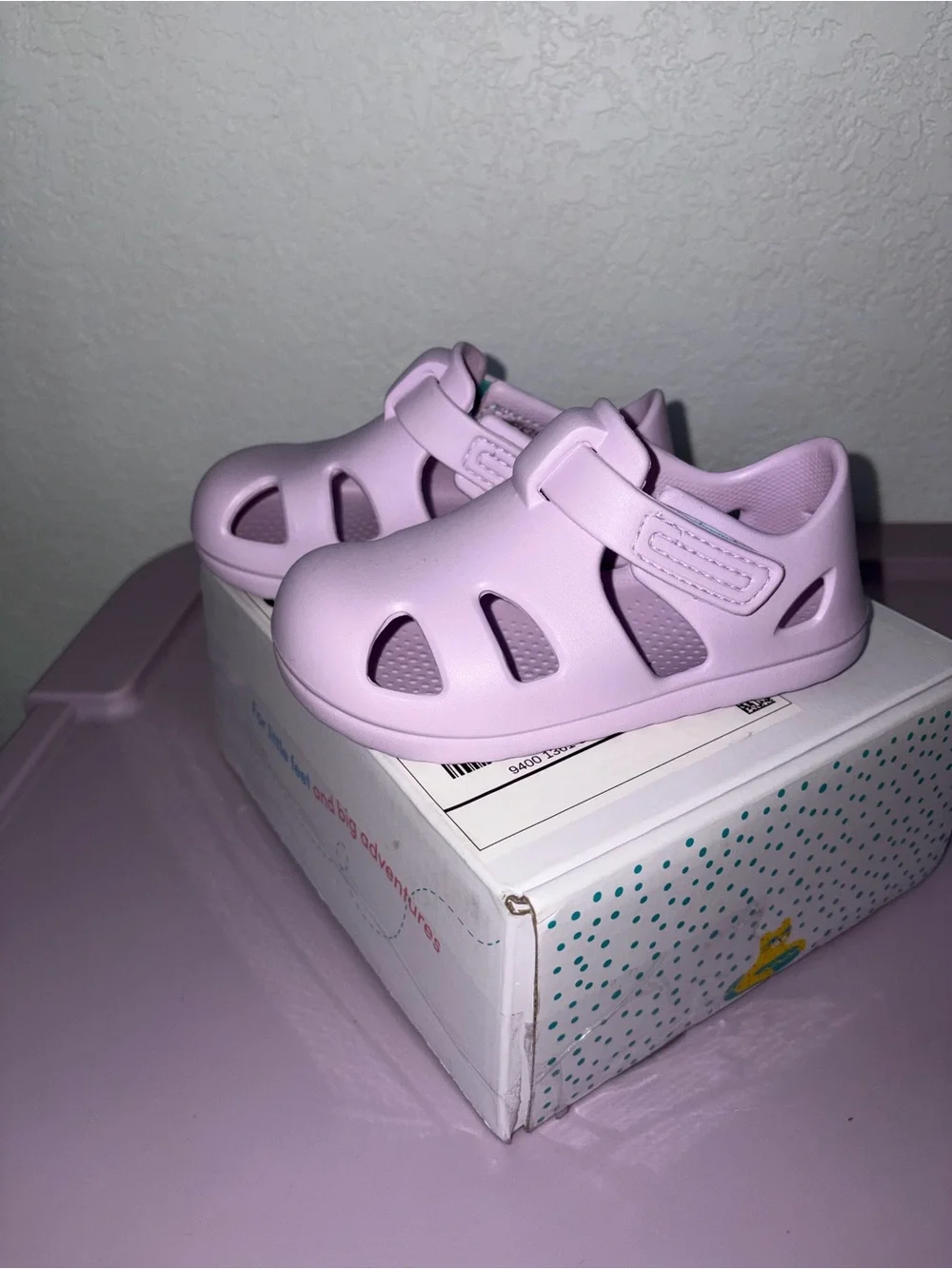 Ten Little Lavender Water-Ready Sandals